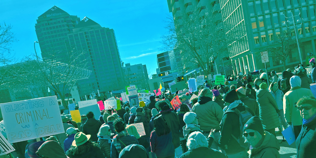 People's March in ABQ Jan 2025